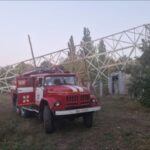 На Харківщині росіяни знищили телевежу у Великому Бурлуці