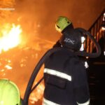 Російський дрон атакував рятувальників під час гасіння пожежі на Дніпропетровщині