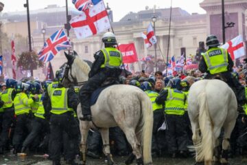 На мітингу проти мігрантів у Лондоні постраждали 26 поліцейських