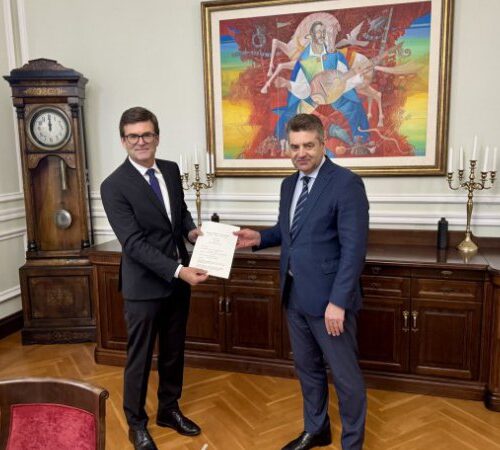 Посол Німеччини вручив копії вірчих грамот у МЗС