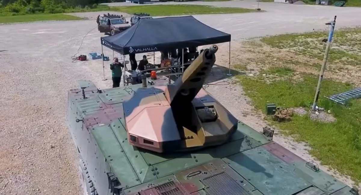 Випробування автоматизованої бойової башти VANTAGE Automated Turret System (ATS), реінтегрованої в наземну роботизовану платформу ATLAS CCV. Фото: BAE Systems Australia