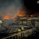 На Одещині внаслідок обстрілу рф горів склад з агротехнікою