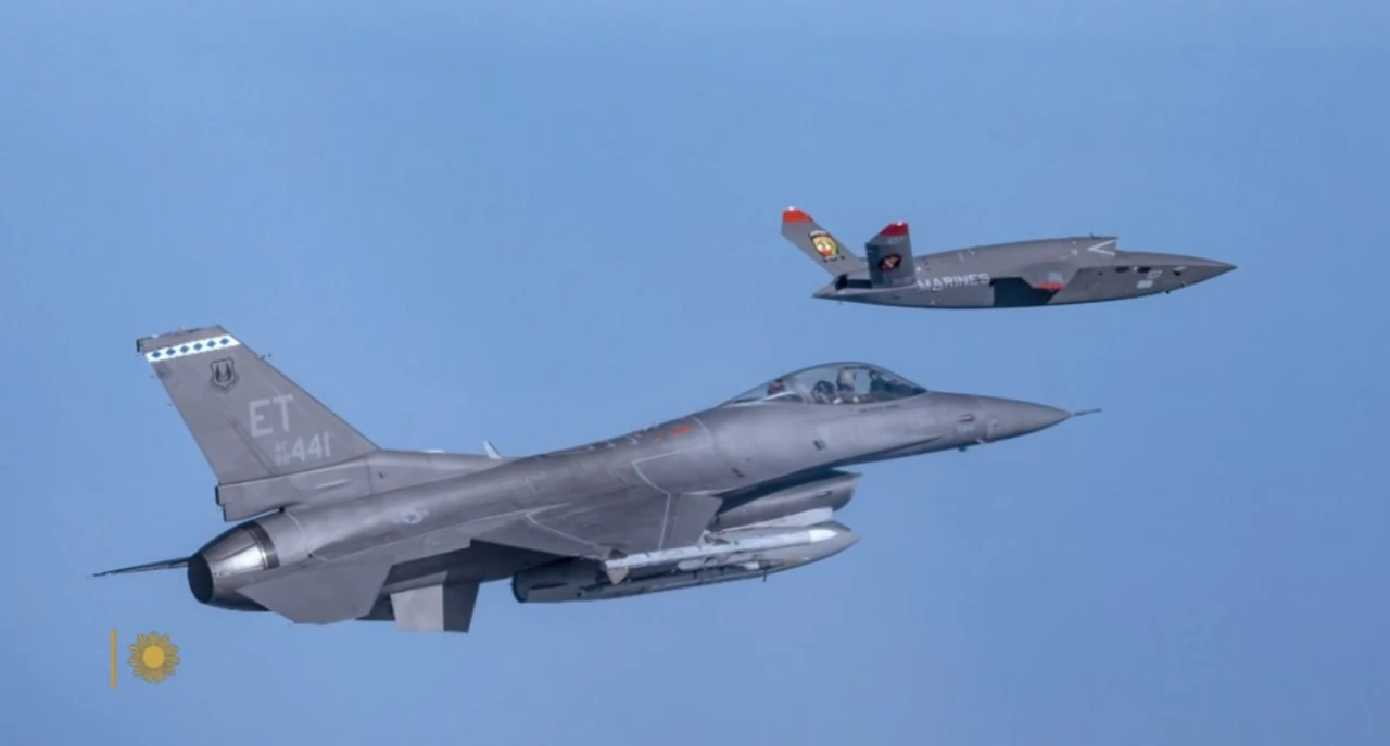 Під час випробувань Top Gun AI / фото: CBS News