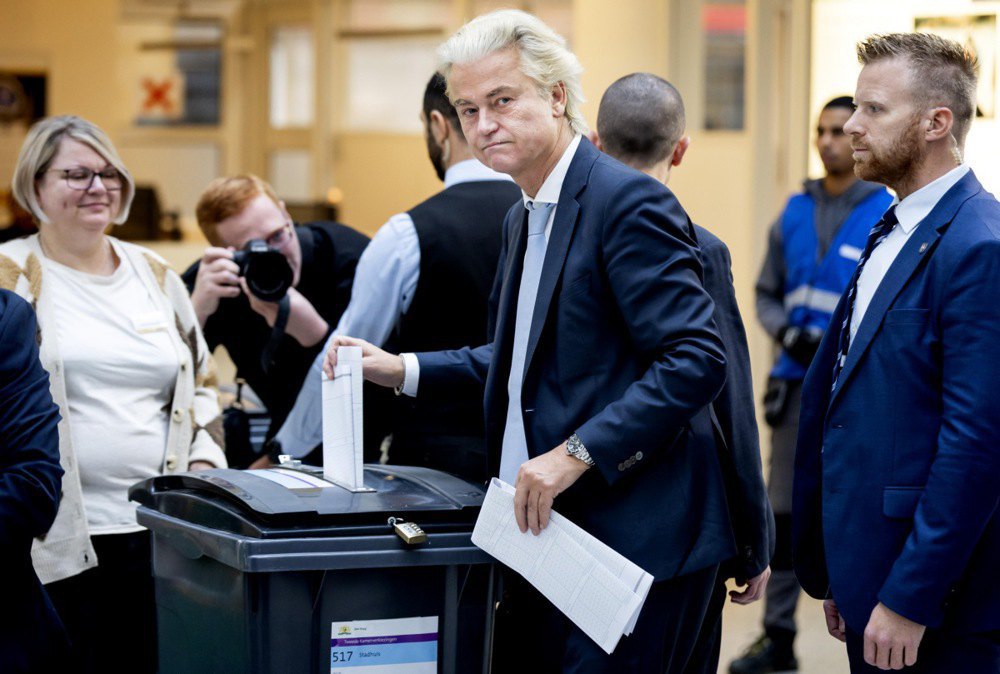 Популіст Герт Вілдерс голосує на виборах