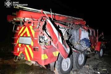 На Харківщині внаслідок повторного удару загинув рятувальник, ще п’ятеро його колег поранені