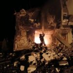 У Борисполі через обстріли рф постраждала людина і виникла пожежа