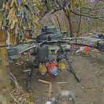 Добомбився: дронарі 28-ї бригади знищили важкий коптер ворога на точці злету