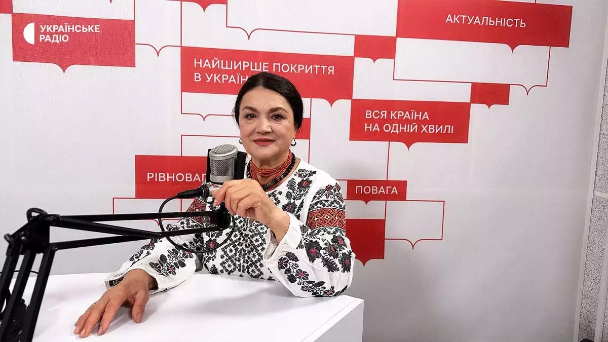 Українська акторка та телеведуча Наталія Сумська Наталія Сумська зачитала текст Радіодиктанту-2025