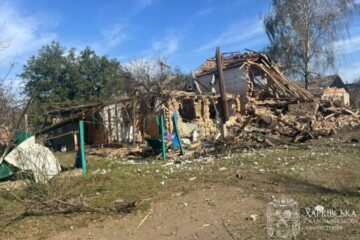 Унаслідок ударів РФ на Харківщині поранений цивільний, пошкоджені будинки та енергомережі
