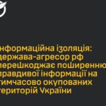 Ворог намагається інформаційно ізолювати тимчасово окуповані території — ГУР