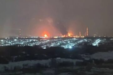 У Росії горить Сизранський НПЗ