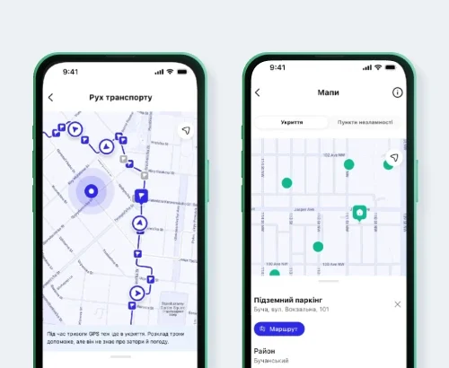 Сповіщення про тривогу, мапа укриттів і «пунктів незламності». У Бучі запустили застосунок Misto