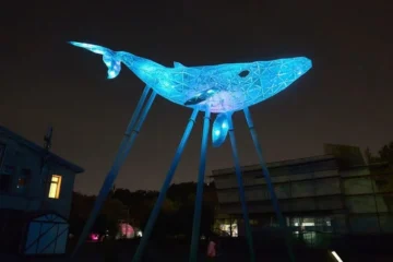 Скульптуру «Київський Кит» на ВДНГ засвітили
