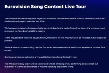 Євробачення скасувало тур до свого 70-річчя