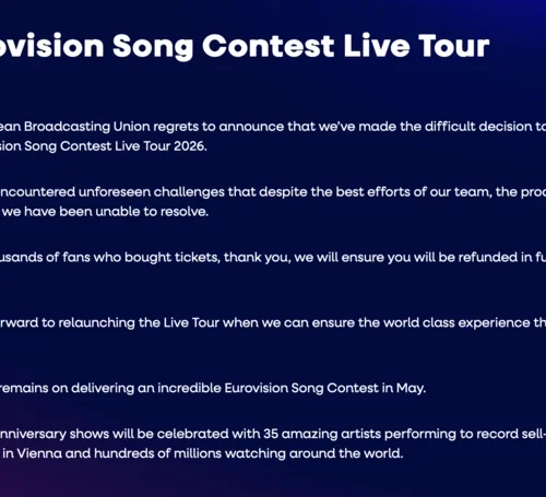 Євробачення скасувало тур до свого 70-річчя