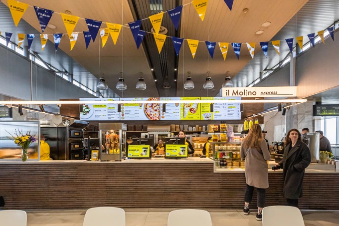 Ресторан il Molino express на Центральному вокзалі Києва