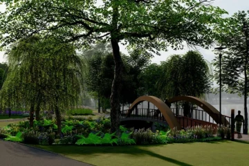 Із велопарковками й відеонаглядом. Ось який вигляд матиме парк на Прирічній