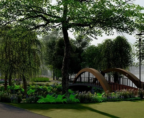 Із велопарковками й відеонаглядом. Ось який вигляд матиме парк на Прирічній