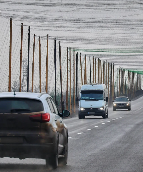 В Україні антидроновими сітками покриють понад 600 кілометрів доріг