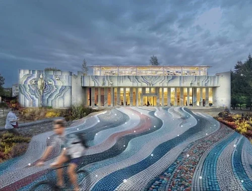 Аварійний кінотеатр «Космос» у Житомирі демонтують, але мозаїку з фасаду збережуть на новобудові