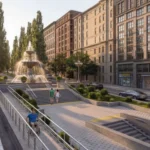 Фонтан і нові наземні переходи: КМДА показала проєкт простору навпроти Бессарабки