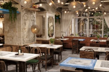 Суші-бар Luckу Fish і піцерія Mimosa Brooklyn Pizza біля «Міського саду» в Одесі