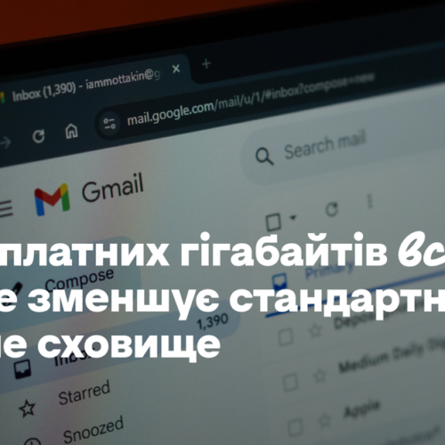 15 безплатних гігабайтів всьо. Google зменшує стандартне хмарне сховище 