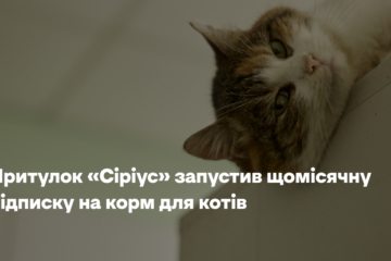 Притулок «Сіріус» запустив щомісячну підписку на корм для котів