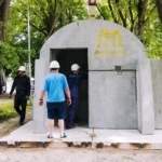 В Естонії встановили перше мобільне укриття на випадок повітряної загрози