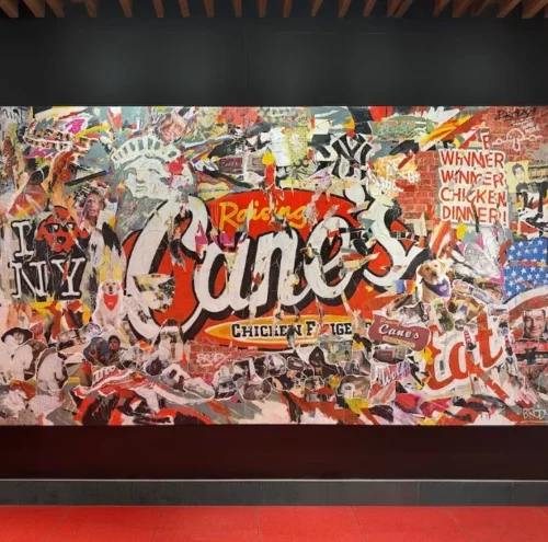 Едрієн Броуді розмалював фастфуд Raising Cane’s у Нью-Йорку