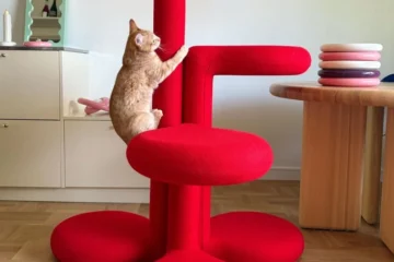 Це дизайнерське котяче дерево, яке може бути й скульптурою
