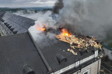 Через російську атаку сталася пожежа в Мистецькому Арсеналі (доповнено)