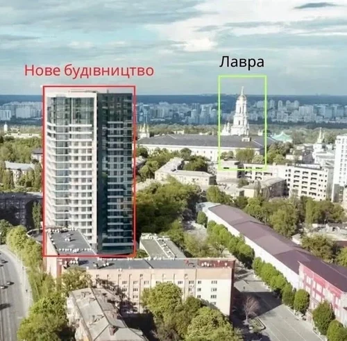 Петиція проти 80-метрового хмарочоса поблизу Лаври набрала підписи за тиждень