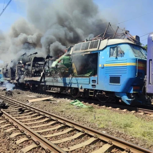 Росія двічі вдарила по пасажирському поїзду на Запоріжжі
