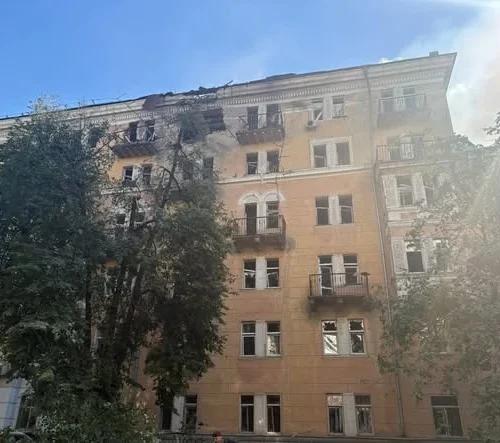 Будівлю Національного університету харчових технологій пошкоджено внаслідок російського удару