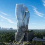 Хвилястий хмарочос в офісами та терасами планують збудувати у Хьюстоні