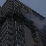 Через атаку РФ загорілася квартира в багатоповерхівці у Святошинському районі: є загиблі
