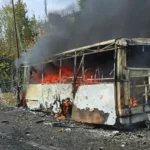Після загибелі 30 людей унаслідок удару по автобусу в Краматорську та Слов’янську зупинили роботу транспорту
