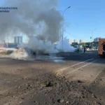 У Чабанах на дорозі загорілися авто внаслідок російської атаки: є загиблі та поранені