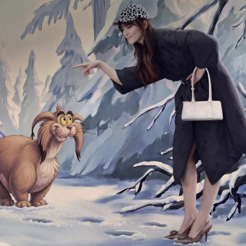 Prada перетворила різдвяний кампейн на мультфільм у стилі Disney